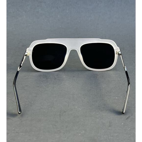 Thierry Lasry 57 19 140 Aviator Square Unisex White Sunglasses main image 4